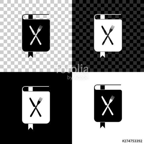Cookbook Icon Isolated On Black, White And Transparent Background 500x500 Cookbook Icon Isolated On Black, White And Transparent Background