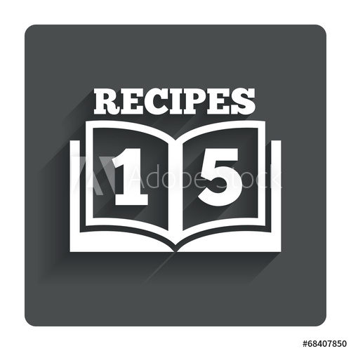Cookbook Sign Icon Recipes Book Symbol 500x500 Cookbook Sign Icon Recipes Book Symbol