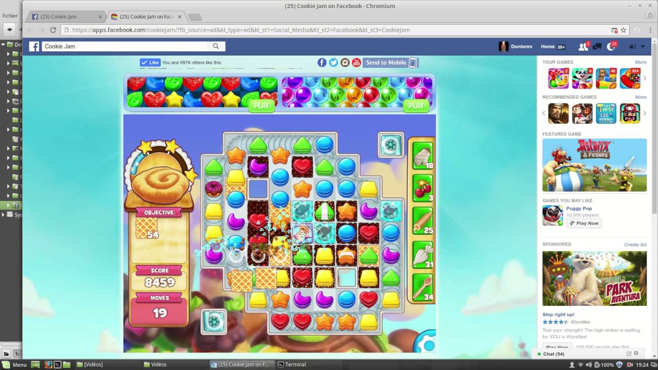 1280x720 Cookie Jam Level