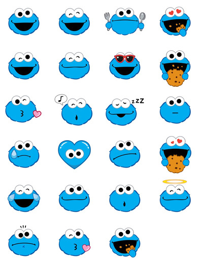 392x516 Cookie Monster Sesamojis! The Muppet Mindset