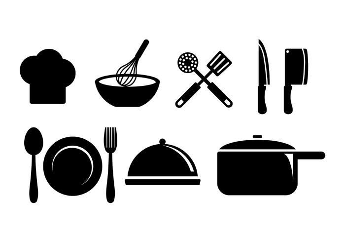 700x490 Cooking Icons Vector