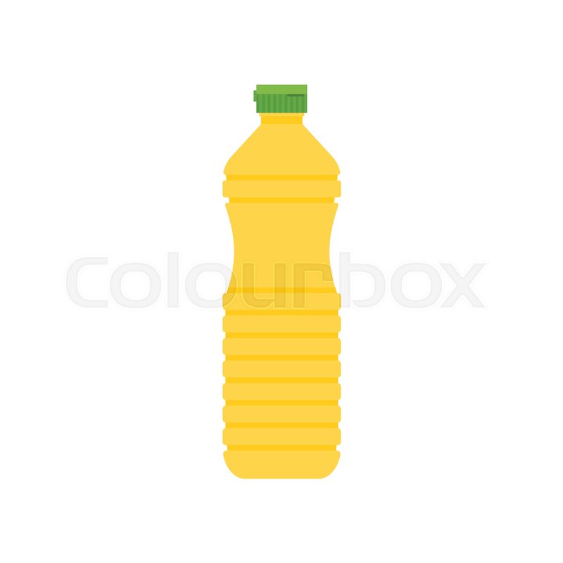 800x800 Vegetable Oil In Plastic Bottle Icon, Stock Vector Colourbox