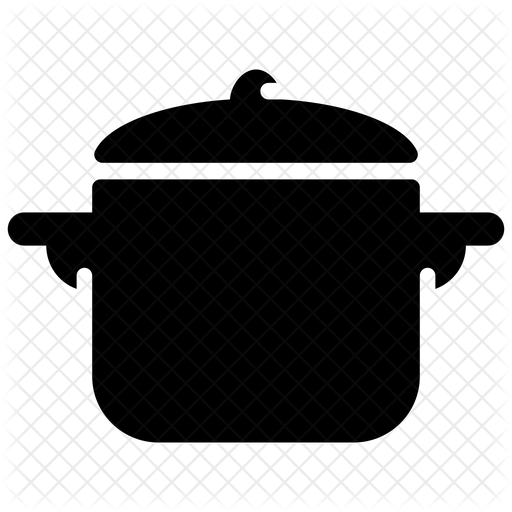 512x512 Cooking Pot Icon Of Glyph Style
