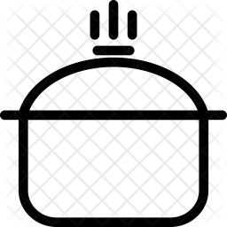 256x256 Cooking Pot Icon Of Line Style