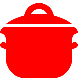 256x256 Free Red Cooking Pot Icon