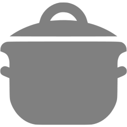 256x256 Gray Cooking Pot Icon