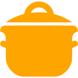 256x256 Orange Cooking Pot Icon