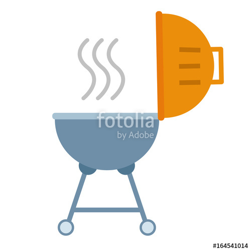 Portable Round Barbecue Flat Icon, Bbq Grill Device For Picnic 500x500 Portable Round Barbecue Flat Icon, Bbq Grill Device For Picnic