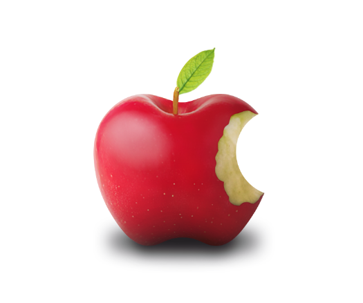 525x439 Real Apple Logo In Photoshop