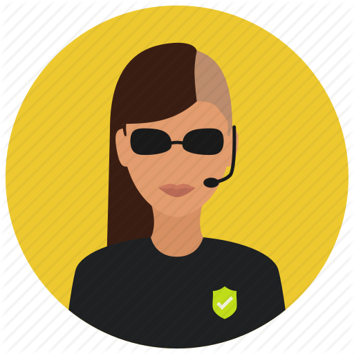 512x512 Avatar, Cool, Crime, Protection, Sunglasses, Woman Icon