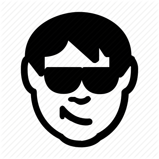 512x512 Avatar, Cool, Emoticon, Man, Person, Smile, Sunglasses Icon