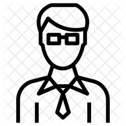 256x256 Cool Boy Avatar Icon Of Line Style