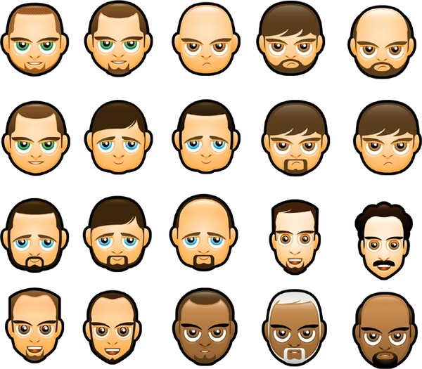 600x525 Face Avatars Icons Icons Pack Free Icon In Format For Free