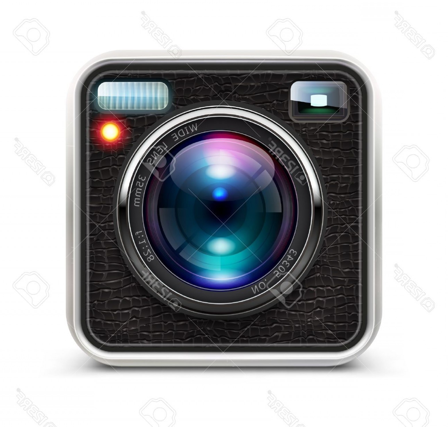 1560x1486 Photoillustration Of Detailed Icon Representing Cool Photo Camera