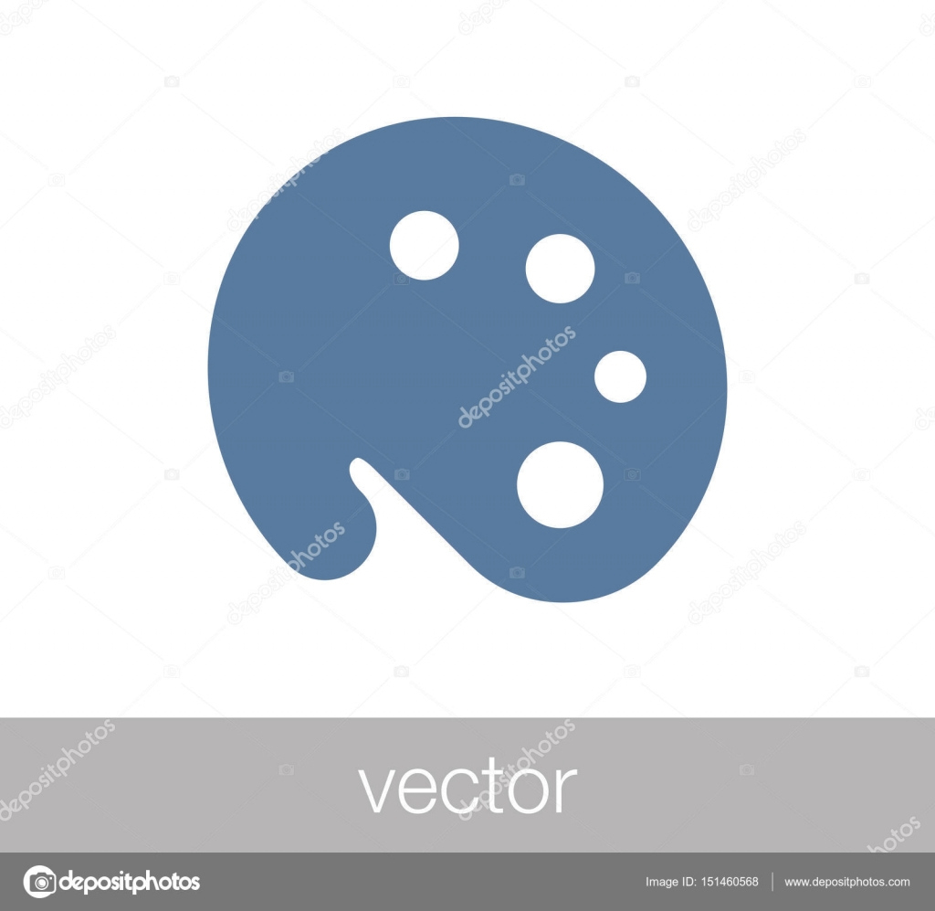 1024x997 Cool Color Palette Icon Stock Vector