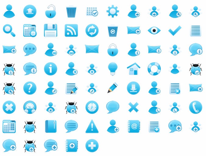 676x512 Free Cool Bluish Icon Set Free Icon All Free Web Resources