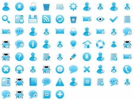 452x336 Free Cool Bluish Icon Set Icons