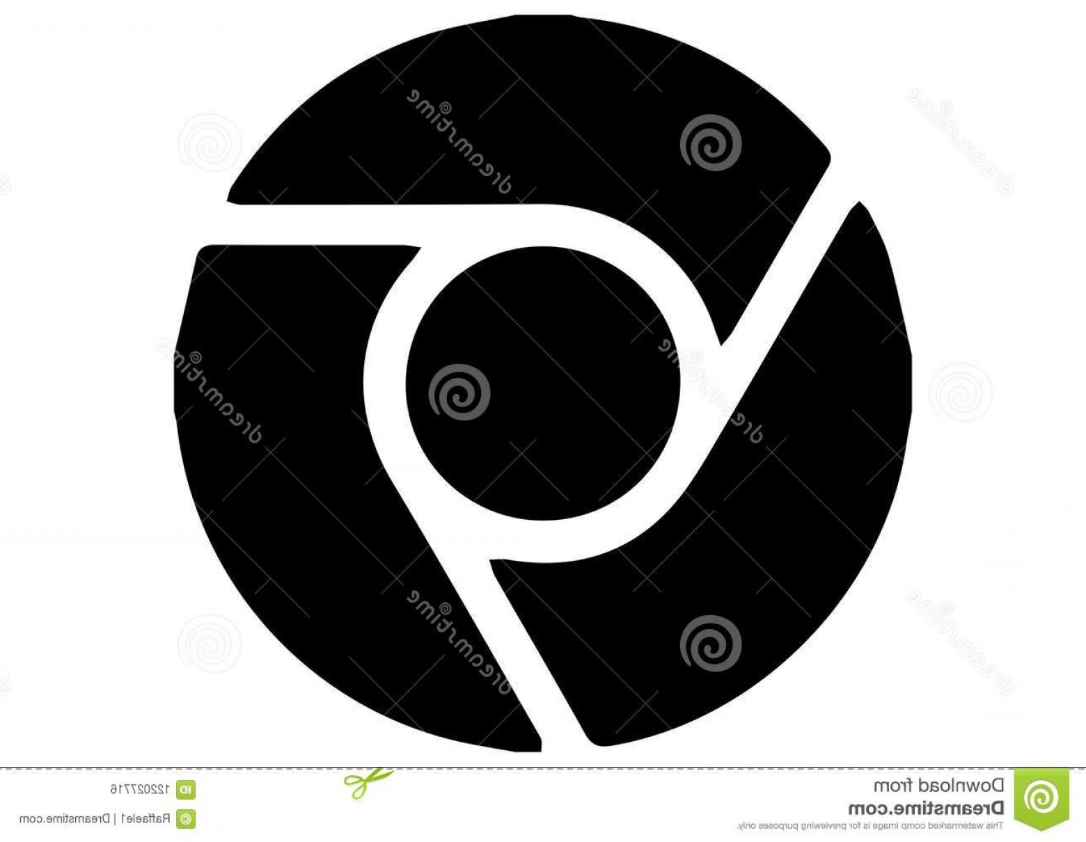 1560x1210 Google Chrome Icon Black Vector Cultracing