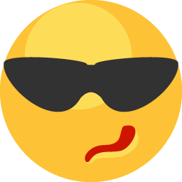 256x256 Cool Icon Flat Emoticons Iconset Icons Land