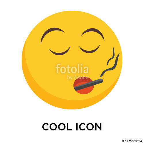 500x500 Cool Vector Icon Isolated On Transparent Background, Cool Logo