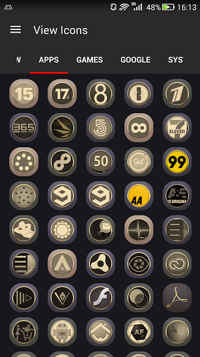 288x512 Gold Icons Pro Cool Icon Pack Apk