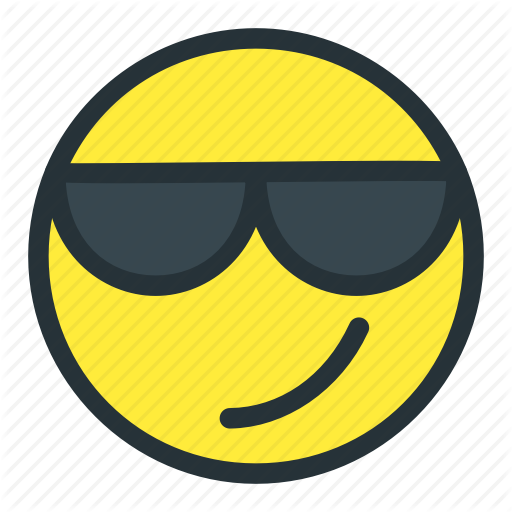 512x512 Cool, Emoji, Emoticons, Face, Smiley, Sunglasses Icon