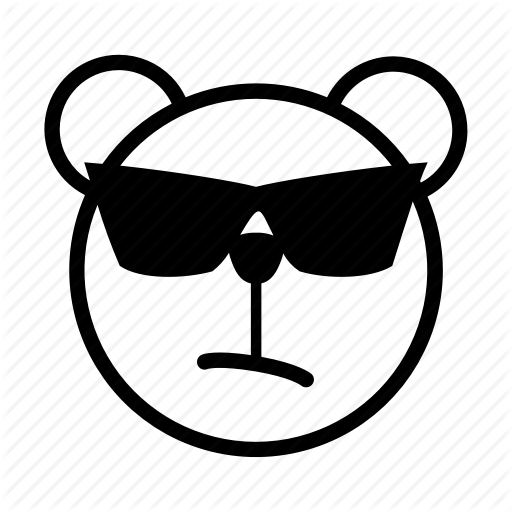 512x512 Bear, Cool, Emoji, Gomti, Sunglasses Icon