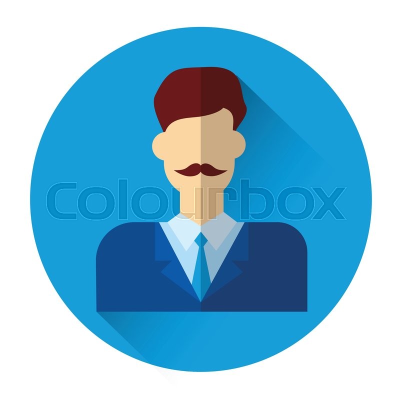 800x800 Profile Icon Male Avatar Business Man Stock Vector Colourbox