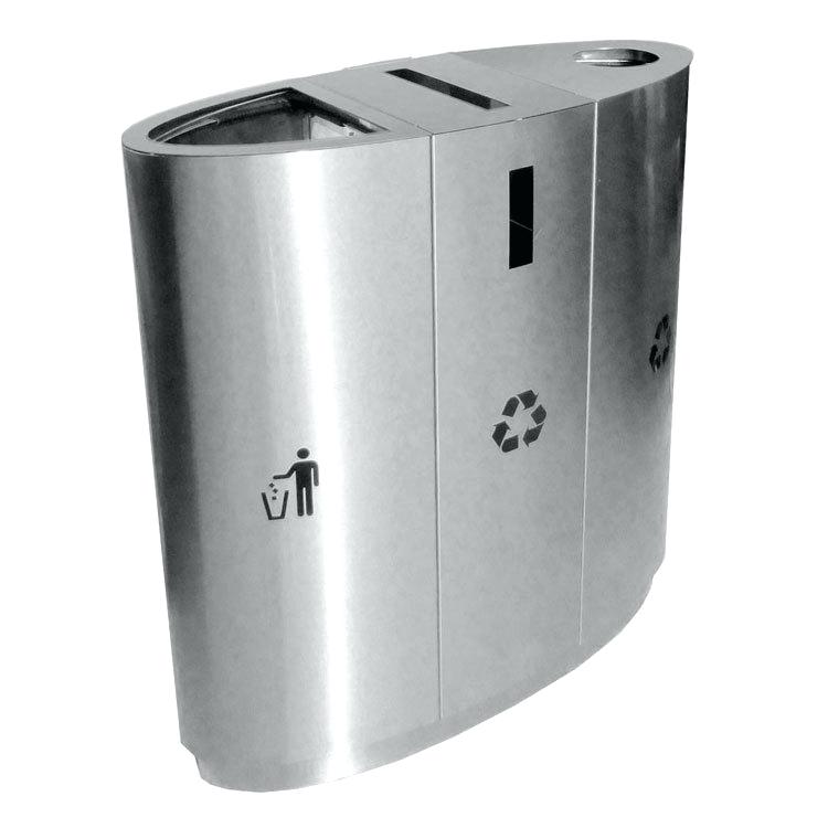750x750 Grey Recycling Bin