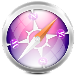 256x256 Safari Purple Icon