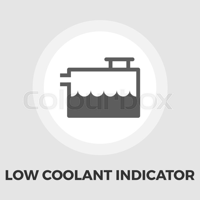 800x800 Low Coolant Indicator Icon Vector Stock Vector Colourbox