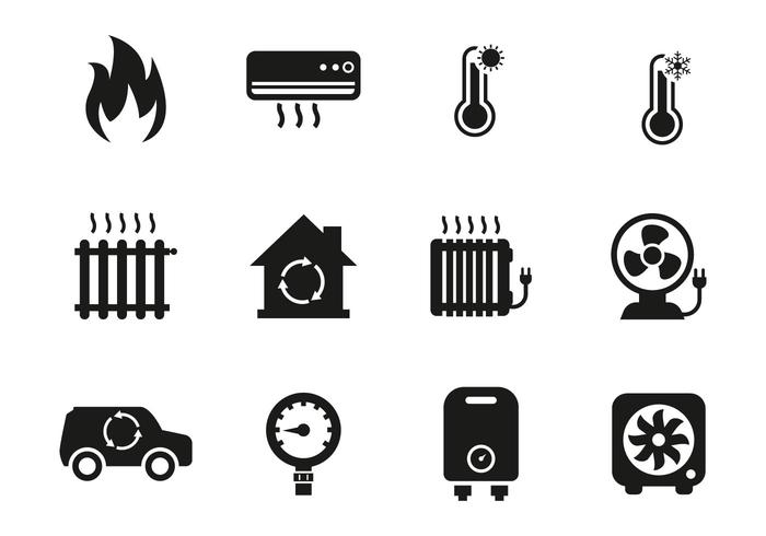 700x490 Free Heating And Cooling Icons Vector