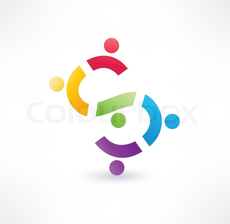 800x778 Cooperation Icon Logo Design Stock Vector Colourbox