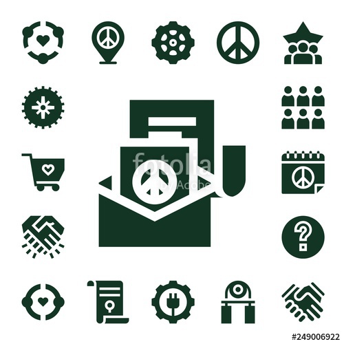 500x500 Cooperation Icon Set Stock Image And Royalty Free Vector