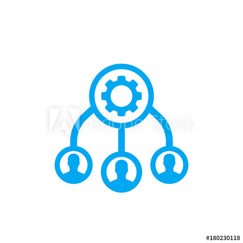 500x500 Outsourcing, Cooperation Icon On White