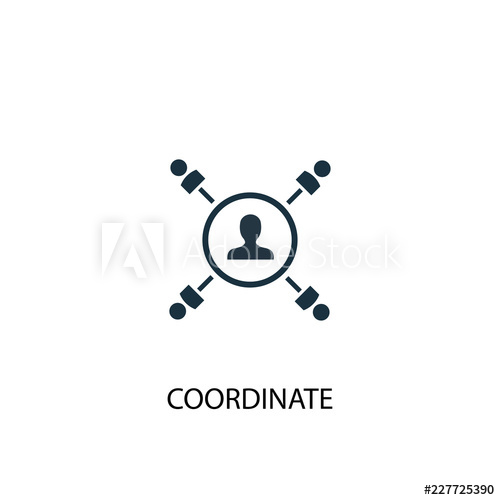 500x500 Coordinate Icon Simple Element Illustration Coordinate Concept