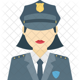 256x256 Cop Icon Of Flat Style
