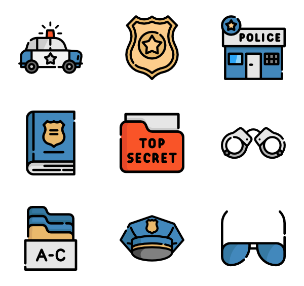 600x564 Cop Icon Packs