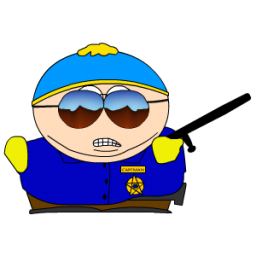 256x256 Cartman Cop Icons, Free Cartman Cop Icon Download
