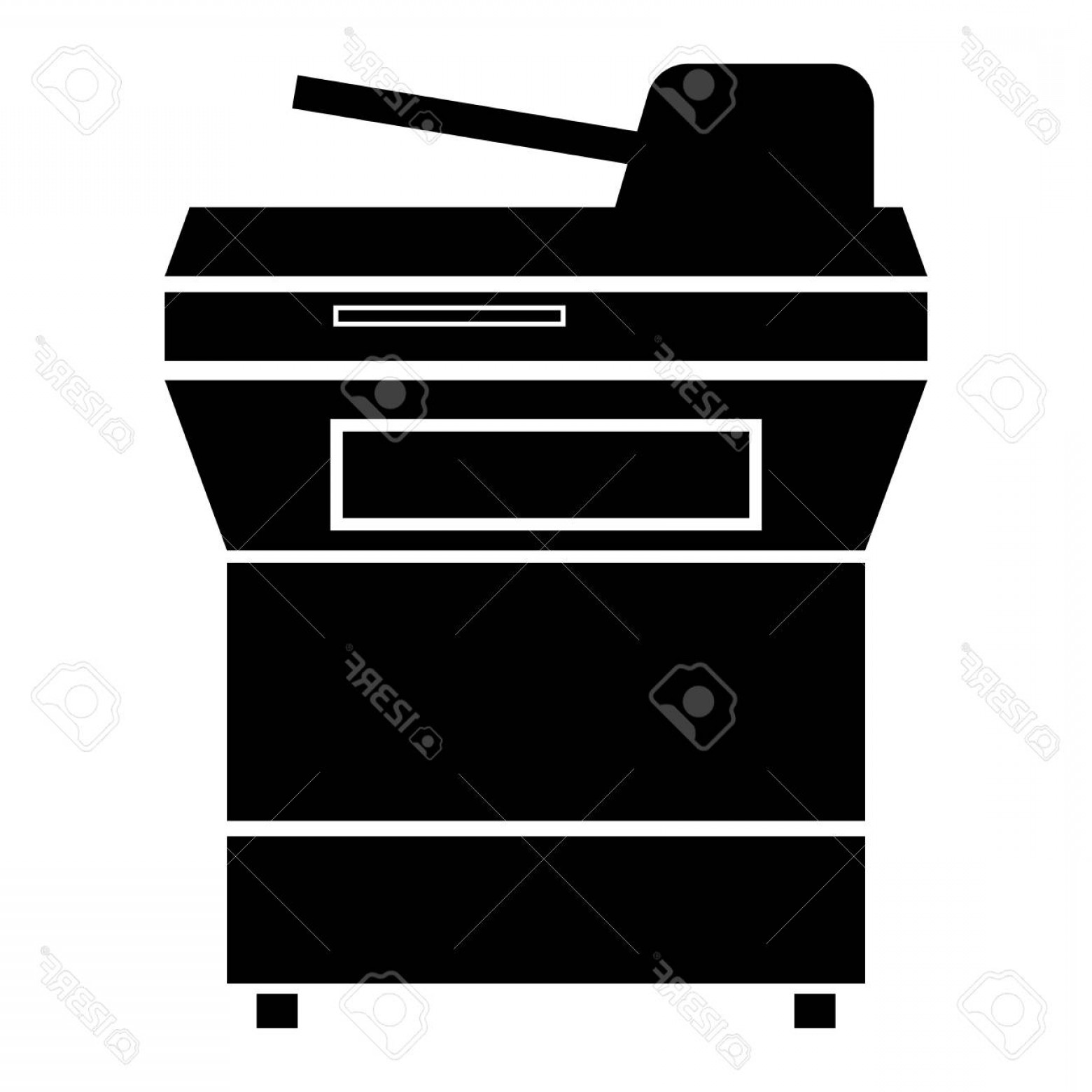 1560x1560 Photostock Vector Multifunction Printer Or Automatic Copier It Is
