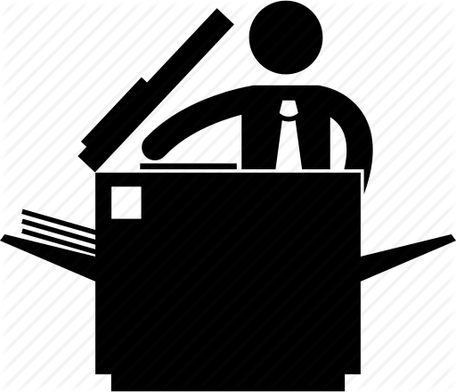 512x440 Copier, Copy, Machine, Office, Photocopy, Worker, Working Icon