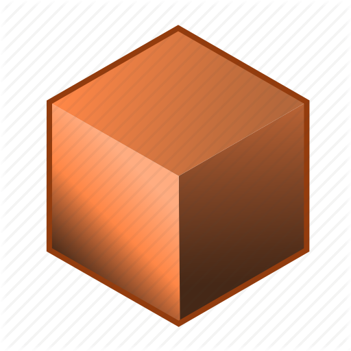 512x512 Alloy, Brick, Bronze, Brown, Copper, Cube, Metal Icon