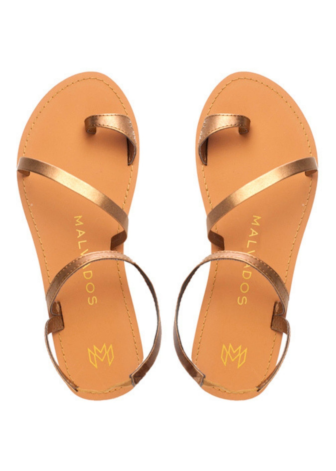 1350x1890 Malvados Copper Icon Sia Sandal Strappy And Metallic Sandals