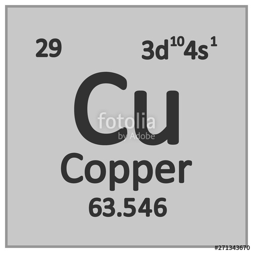 500x500 Periodic Table Element Copper Icon Stock Image And Royalty Free