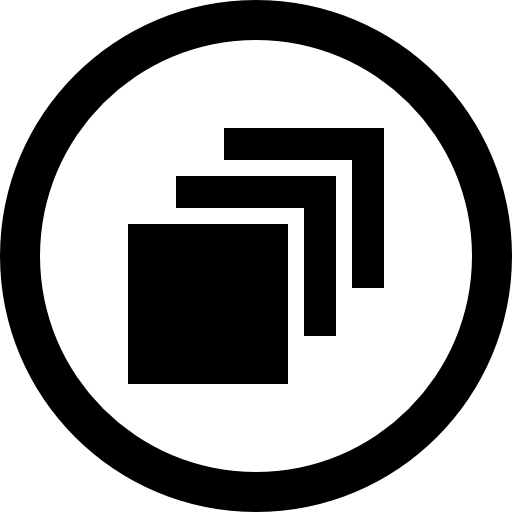 512x512 Copy Paste Document With Circular Interface Button Icons Free