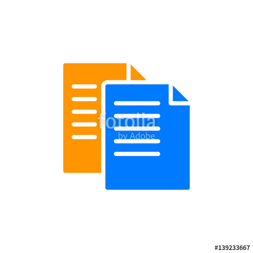 500x500 Copy Icon Vector, Filled Flat Sign, Solid Colorful Pictogram