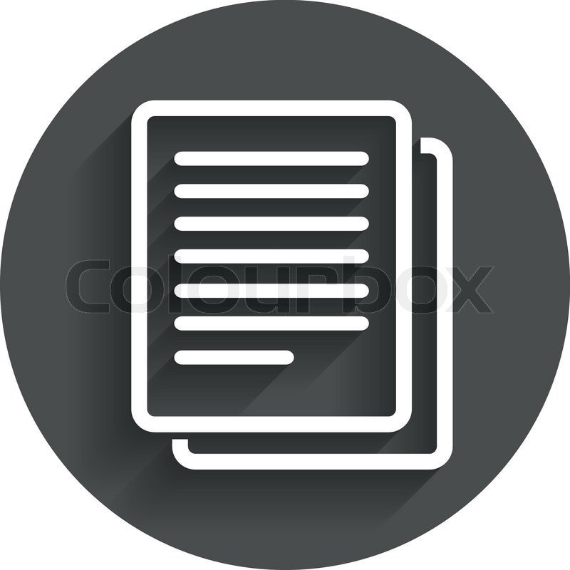 800x800 Copy Sign Icon Duplicate Stock Vector Colourbox