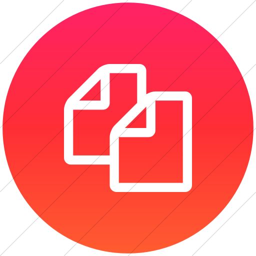 512x512 Iconsetc Flat Circle White On Ios Orange Gradient Bootstrap Font