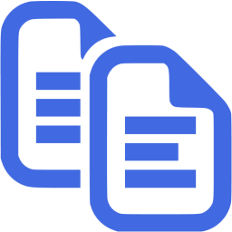 256x256 Royal Blue Copy Icon