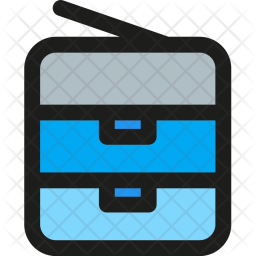 256x256 Copy, Machine Icon Of Colored Outline Style